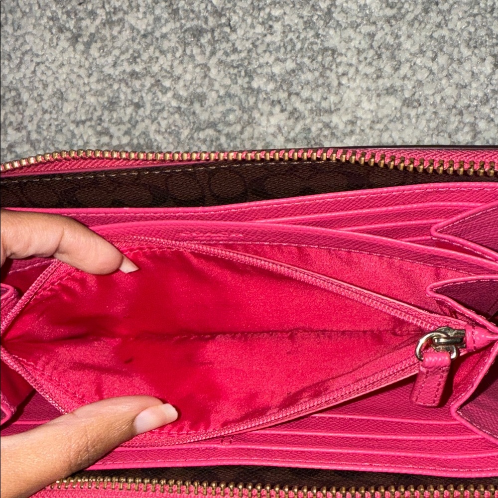 Coach Fuchsia Women's Wallet - Picture 6 of 8